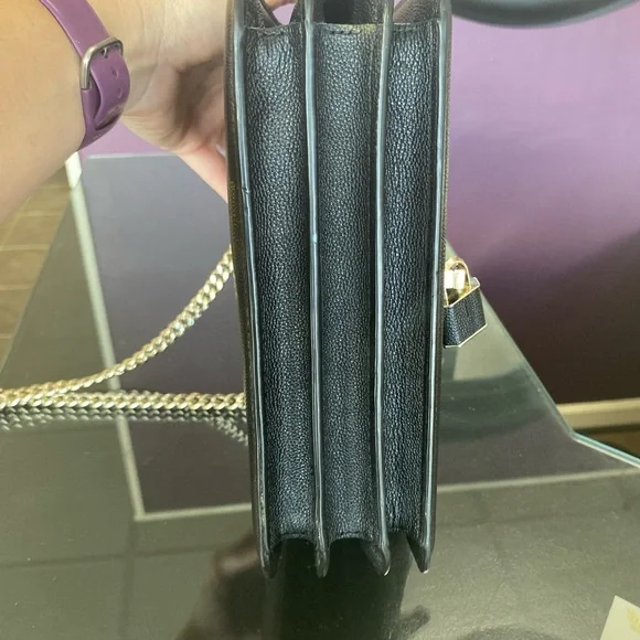 Kate Spade Black Crossbody Bag with Gold Chain - Picture 4 of 5